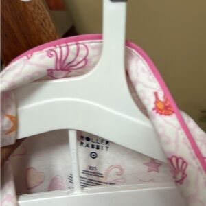 Roller Rabbit Pink and White Patterned Pajamas / XXS